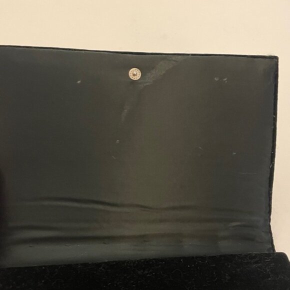 BLACK AND GOLD STAR CLUTCH  VINTAGE EMBROIDERED VELVET . Made in India - Picture 8 of 8